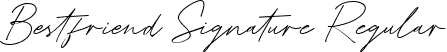 Bestfriend Signature Regular font - Bestfriend-Signature.ttf