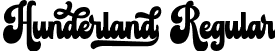 Hunderland Regular font - Hunderland.otf