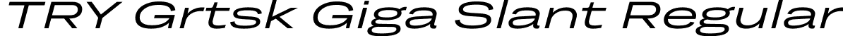 TRY Grtsk Giga Slant Regular font - TRYGrtsk-GigaSlant.ttf