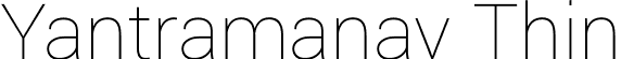 Yantramanav Thin font - Yantramanav-Thin.ttf