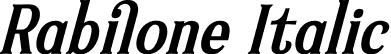 Rabilone Italic font - Rabilone-Italic.otf