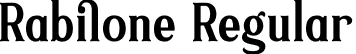 Rabilone Regular font - Rabilone.otf