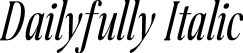 Dailyfully Italic font - Dailyfully-Italic.otf