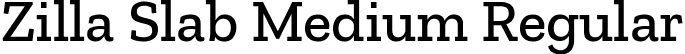 Zilla Slab Medium Regular font - ZillaSlab-Medium.ttf