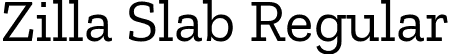 Zilla Slab Regular font - ZillaSlab-Regular.ttf