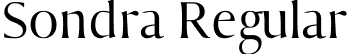 Sondra Regular font - sondra-regular.otf