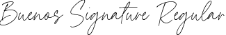 Buenos Signature Regular font - Buenos-Signature.otf