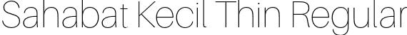 Sahabat Kecil Thin Regular font - SahabatKecil-Thin.otf