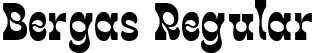 Bergas Regular font - bergas.ttf