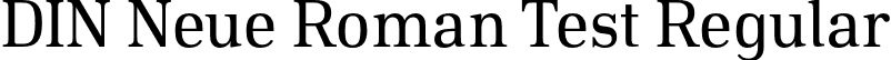 DIN Neue Roman Test Regular font - DINNeueRoman-Test-Regular.otf