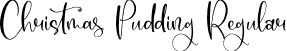 Christmas Pudding Regular font - Christmas-Pudding.otf