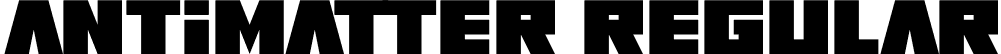 Antimatter Regular font - antimatter-lgom0.ttf