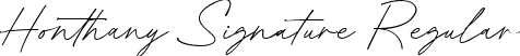 Honthany Signature Regular font - Honthany-Signature.ttf