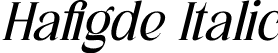 Hafigde Italic font - Hafigde-Italic.otf