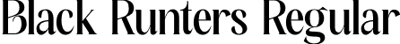 Black Runters Regular font - Black-Runters.otf