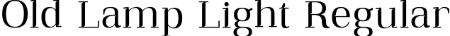 Old Lamp Light Regular font - qualitype-oldlamplight.ttf