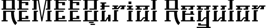 REMEEQtrial Regular font - REMEEQtrial.ttf