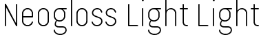 Neogloss Light Light font - NeoglossLight-3zAL3.ttf