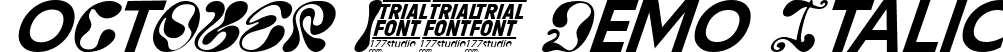 October 1892 Demo Italic font - October-1892-Demo.ttf