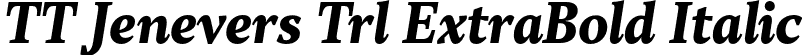 TT Jenevers Trl ExtraBold Italic font - TT-Jenevers-Trial-ExtraBold-Italic.otf