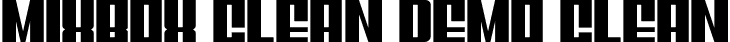 Mixbox Clean Demo Clean font - Mixbox Clean Demo.otf