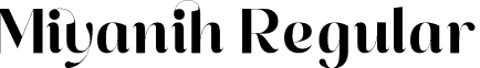 Miyanih Regular font - Miyanih.otf