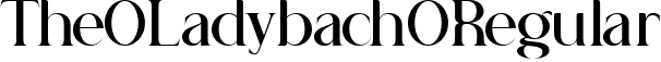 The Ladybach Regular font - The-Ladybach_ttf_demo.ttf