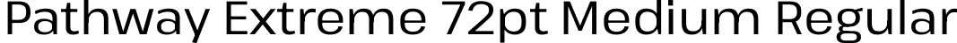 Pathway Extreme 72pt Medium Regular font - PathwayExtreme_72pt-Medium.ttf