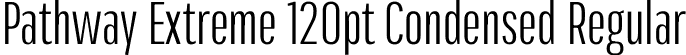 Pathway Extreme 120pt Condensed Regular font - PathwayExtreme_120pt_Condensed-Regular.ttf