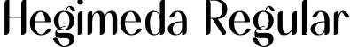 Hegimeda Regular font - Hegimeda.otf