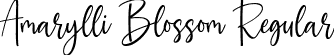 Amarylli Blossom Regular font - Amarylli Blossom.ttf