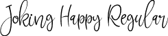 Joking Happy Regular font - JokingHappy.otf