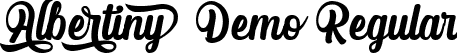 Albertiny Demo Regular font - Albertiny Demo.otf