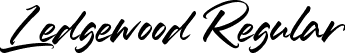 Ledgewood Regular font - Ledgewood.ttf