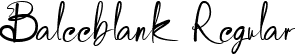 Baleeblank Regular font - Baleeblank.ttf