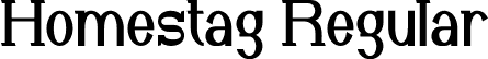 Homestag Regular font - Homestag.otf