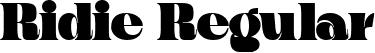 Ridie Regular font - ridieregular-2o8be.ttf