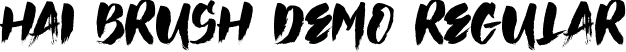 Hai Brush Demo Regular font - Hai Brush Demo.otf