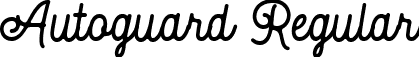 Autoguard Regular font - AutoguardRegular-4BypY.ttf