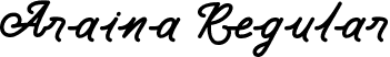 Araina Regular font - Araina.ttf