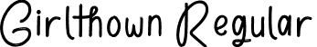 Girlthown Regular font - Girlthown.otf