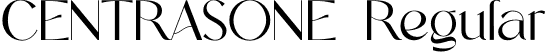 CENTRASONE Regular font - centrasone.otf