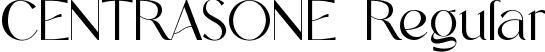 CENTRASONE Regular font - centrasone.ttf