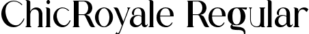 ChicRoyale Regular font - chicroyale.ttf