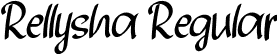 Rellysha Regular font - Rellysha.otf