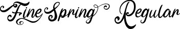 Fine Spring Regular font - FineSpring-p73lv.ttf