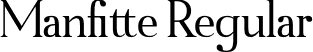 Manfitte Regular font - Manfitte.otf