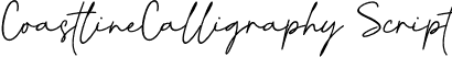 CoastlineCalligraphy Script font - coastlinecalligraphy.otf