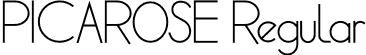 PICAROSE Regular font - PICAROSE.otf