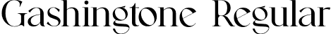 Gashingtone Regular font - gashingtone.otf